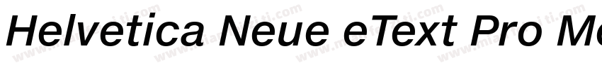 Helvetica Neue eText Pro Medium字体转换